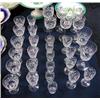 Image 1 : A quality suite of Crystal glassware including six tall stem, six sherry, six licquor, six sundae? G
