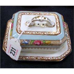 A Losal ware butter dish.