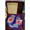 Image 1 : A Moorcroft year plate, for the first year they were made, 1982, Ltd Edition no 9 of 200 only, in th