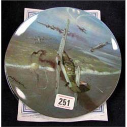 Two Coalport ltd edition plates of RAF planes.