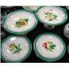 Image 1 : A hand painted, floral design Porcelain dessert set`, c1900.