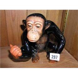 An original Sylvac figure of a monkey.