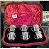 Image 1 : A Goldsmiths of London, boxed set of six Silver Tygs, London 1902.