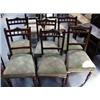 Image 1 : A set of six, Edwardian, Mahogany dining chairs.