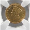 Image 2 : 1874   $1 gold    NGC AU rim dmg
