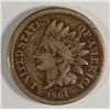 Image 1 : 1861 INDIAN ONE CENT VG