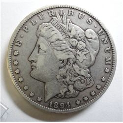 1894 MORGAN DOLLAR VERY FINE CLEANED