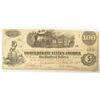 Image 1 : 1862  $100 Confederate States of America VF pinholes   est $110-$120