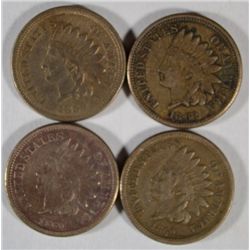 1859 VG-2 1860 F-1862  VF Indian penny   est $75-$80