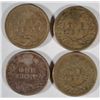 Image 2 : 1859 VG-2 1860 F-1862  VF Indian penny   est $75-$80