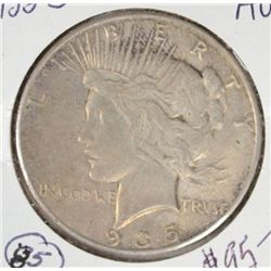 1935 S PEACE DOLLAR ORIGINAL AU