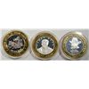 Image 1 : ( 3 ) THREE COLLECTABLE LAS VEGAS CASINO TOKENS