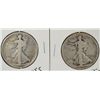 Image 1 : 1917-D WALKING LIBERTY HALF DOLLAR OBV. VG, AND 1918 VG