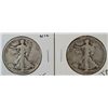 Image 1 : (2) 1919-D WALKING LIBERTY HALF DOLLAR VG