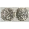 Image 1 : 2  1904  Morgan $    XF/AU and AU58  est  $95-$100