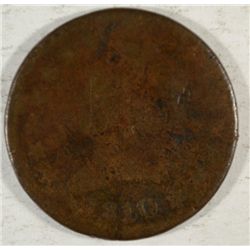 1810/9  large penny  good UNATTRIBUTED  Est  $45-$50