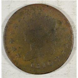 1810  large penny  good    UNATTRIBUTED  Est  $50-$55