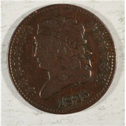 1825  half cent  Fine  UNATTRIBUTED  est $60-$65