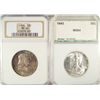 Image 1 : 1943  Walker PCI64-1958 half $  NGC66 Mint set toning     est $125-$150