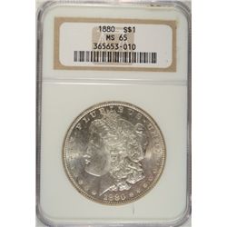 1880   Morgan $ NGC65 RARE IN THIS GRADE  Est $725-$750