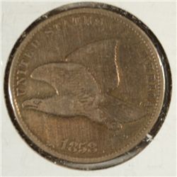 1858 FLYING EAGLE ONE CENT S.L. VF