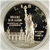 Image 1 : 1986 PROOF SILVER DOLLAR ELLIS ISLAND