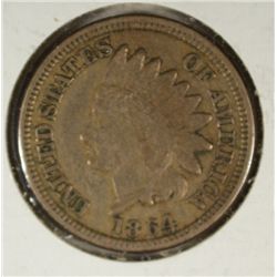 1864 INDIAN ONE CENT CN VF-XF NICE