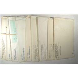 1968 THRU 1976 UNITED STATES UNCIRCULATED SETS IN ORIGINAL ENVELOPES