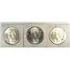 Image 1 : ( 3 ) NICE  BU PEACE SILVER DOLLARS