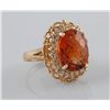Image 1 : 8.45ct Citrine & Diamond Ring