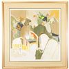 Image 1 : Itzchak Tarkay 27"x27" "Diners" Signed Color Lithograph