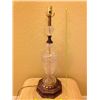 Image 2 : Vintage Crystal and Brass Lamp