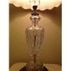 Image 3 : Vintage Crystal and Brass Lamp