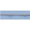 Image 1 : Pure Gold 16" 14k Gold-White 1.0mm White Curb Chain