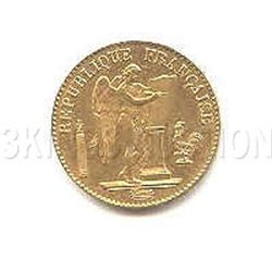 French 20 Franc Angel Gold Coin, 1871-1906