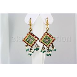 5.29GRAM INDIAN HANDMADE LAKH FASHION EARRING