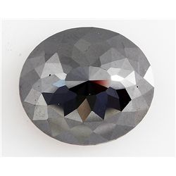 Jet Black Color AA Oval Brilliant 8.16CTW Loose Black D
