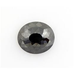 Jet Black Color AA Oval Brilliant 7.30CTW Loose Black D