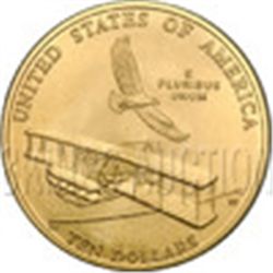 Gold $10 Commemorative 2003 First in Flight Unc