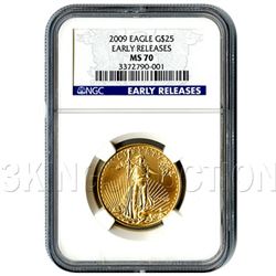 Certified $25 American Gold Eagle 2009 MS70 NGC