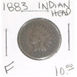 1883 INDIAN HEAD RED BOOK VALUE IS $10.00 *FINE GRADE*!!