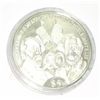Image 1 : 2001 $5.00 REPUBLIC OF LIBERIA SILVER COIN GETTYSBURG *RARE MS HIGH GRADE IN PLASTIC HARD CASE*!!
