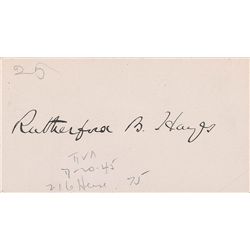 Rutherford B. Hayes