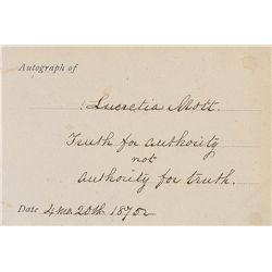 Lucretia Mott