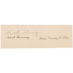 Robert and Elizabeth Barrett Browning