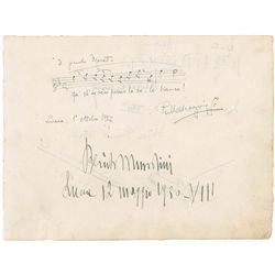 Pietro Mascagni and Benito Mussolini