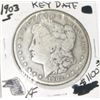 Image 1 : 1903-S MORGAN SILVER DOLLAR RED BOOK VALUE IS $1100.00 *EXTREMELY RARE KEY DATE EXTRA FINE GRADE*!!