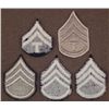 Image 2 : FIVE WWII ERA CHEVRON PATCHES