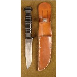 U.S. NAVY COMBAT FIGHTING KNIFE BY COLONIAL W/ SHEATH