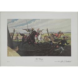 The Charge Juan J'omohundru War Cavalry Art Print